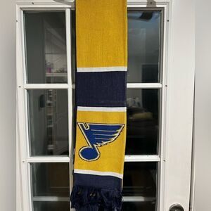 St. Louis Blues National Hockey League Scarf Adidas Unisex Blue Black Yellow
